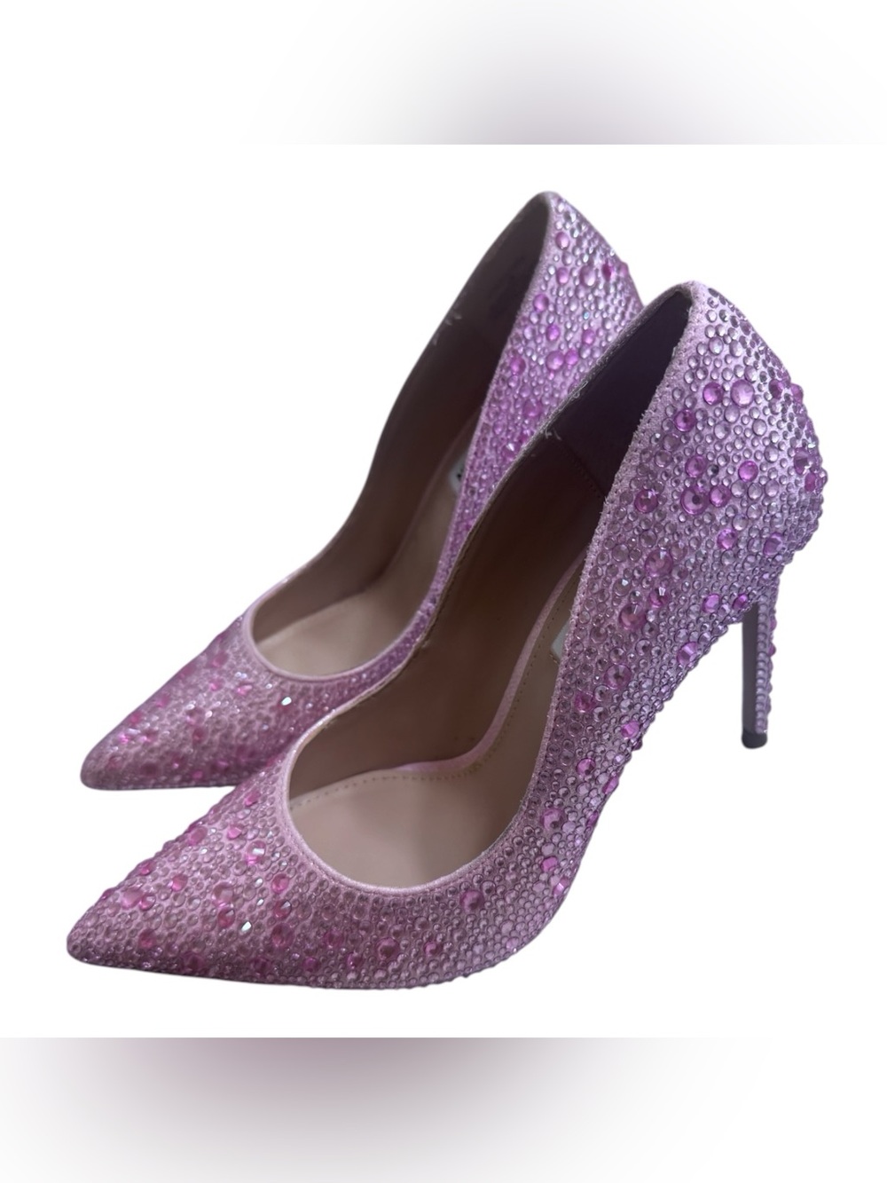 Steve Madden Lilac Crystal Pointed-Toe Stiletto Pumps - Picture 4 of 6